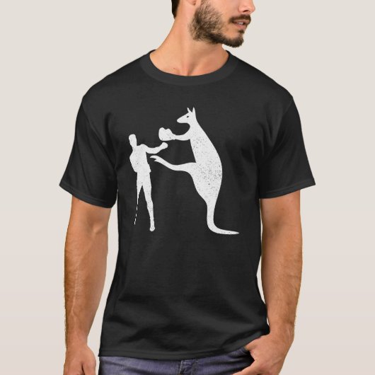 Kangaroo Boxing T-Shirt Australian Proud (Vorderseite)