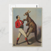 Kangaroo-Boxsideshow Postkarte (Vorne/Hinten)