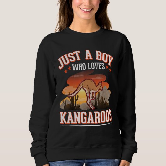 Kangaroo Boy Australia Kangaroo Sweatshirt (Vorderseite)