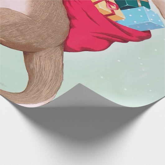 Kangaroo Christmas - Australische Weihnachtskunst Geschenkpapier (Ecke)