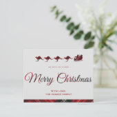 Kangaroo Christmas Cards, Santas Sleigh, Australie Postkarte (Stehend Vorderseite)