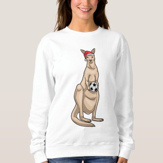 Kangaroo Christmas Soccer Sweatshirt (Vorderseite)