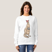 Kangaroo Christmas Soccer Sweatshirt (Vorne ganz)