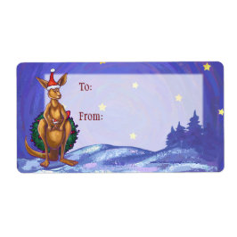 Kangaroo Christmas Starry Night