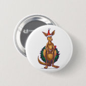 Kangaroo Christmas Starry Night Button (Vorne & Hinten)