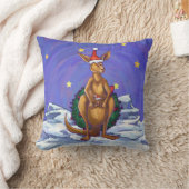 Kangaroo Christmas Starry Night Kissen (Decke)