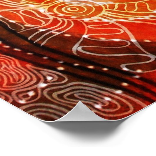 Kangaroo Corroboree Poster (Ecke)