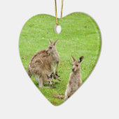 Kangaroo-Design Keramikornament (Links)