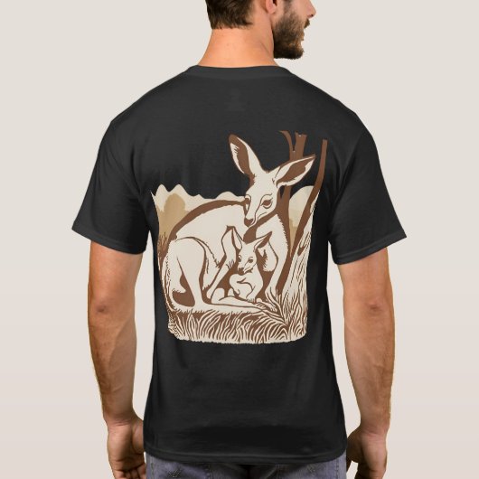 Kangaroo Design T-Shirt (Rückseite)