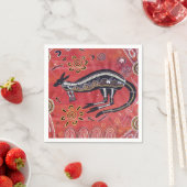 Kangaroo Dreaming Napkins Serviette (Beispiel)