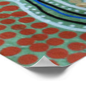 Kangaroo Dreaming Poster (Ecke)