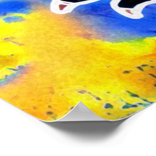 Kangaroo-Drehposter Poster (Ecke)