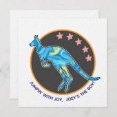 kangaroo einladung (Vorne/Hinten)