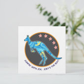 kangaroo einladung (Stehend Vorderseite)