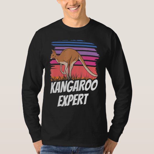 Kangaroo Experte Australia Kangaroos Animal T-Shirt (Vorderseite)