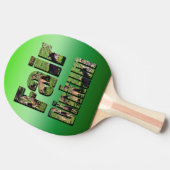 Kangaroo Fair Dinkum Logo, Tischtennis Schläger (Seitenansicht)