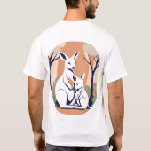 Kangaroo FAMILY Design T-Shirt (Rückseite)
