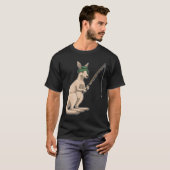 Kangaroo Fisher Angelrute Angeln T-Shirt (Vorne ganz)