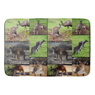 Kangaroo Foto Collage , Badematte