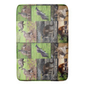 Kangaroo Foto Collage , Badematte (Vorderseite Vertikal)