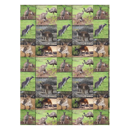 Kangaroo FotoCollage, Tischdecke (Vorderseite)