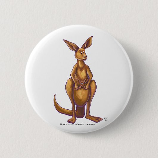 Kangaroo-Geschenke und Zubehör Button (Vorderseite)