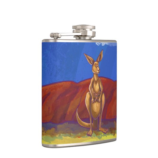 Kangaroo-Geschenke und Zubehör Flachmann (Rechts)