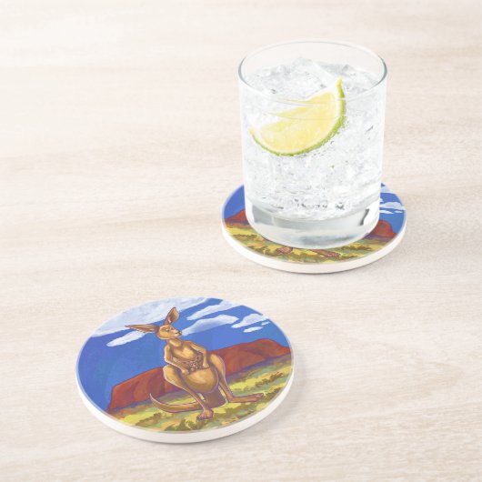 Kangaroo-Geschenke und Zubehör Getränkeuntersetzer (Seite)