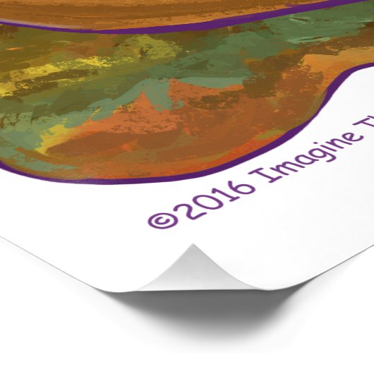 Kangaroo-Geschenke und Zubehör Poster (Ecke)