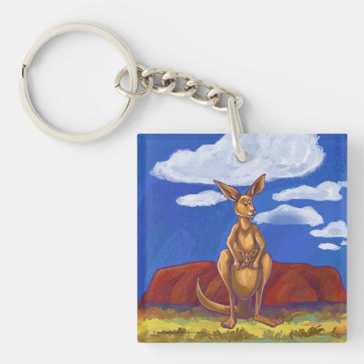 Kangaroo-Geschenke und Zubehör Schlüsselanhänger (Vorderseite)