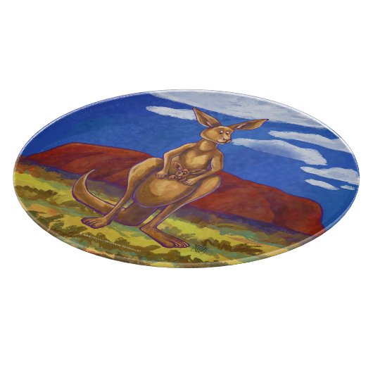 Kangaroo-Geschenke und Zubehör Schneidebrett (Ecke)