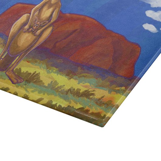 Kangaroo-Geschenke und Zubehör Schneidebrett (Ecke)