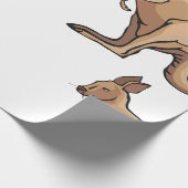 Kangaroo Geschenkpapier (Ecke)