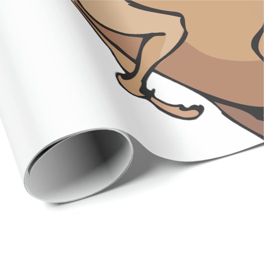 Kangaroo Geschenkpapier (Rolleneckpunkt)