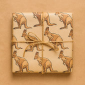 Kangaroo Geschenkpapier
