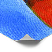 Kangaroo-Gesicht skurriler Kunst Poster (Ecke)