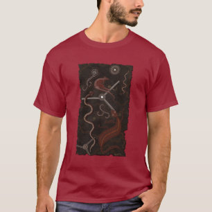 Kangaroo & Goanna Australian Aboriginal Style T-Sh T-Shirt