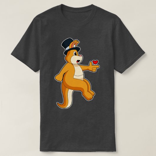 Kangaroo Groom Cylinder Wedding T-Shirt (Design vorne)