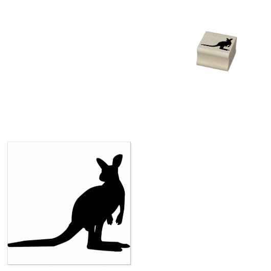 Kangaroo Gummistempel (Stempel)