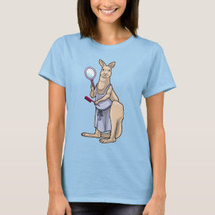 Kangaroo Hairdresser Mirror T-Shirt
