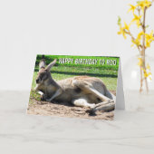 Kangaroo Happy Birthday to Roo Card Karte (Gelbe Blume)