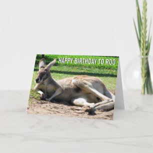Kangaroo Happy Birthday to Roo Card Karte