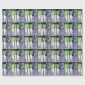 Kangaroo hinter Gittern Geschenkpapier (Flach)