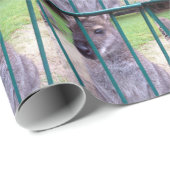 Kangaroo hinter Gittern Geschenkpapier (Rolleneckpunkt)