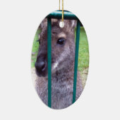 Kangaroo hinter Gittern Keramik Ornament (Rechts)