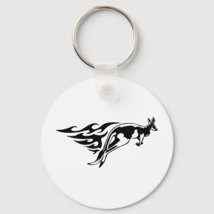 Kangaroo Hopping Schlüsselanhänger