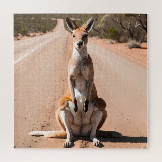 Kangaroo im Freien Puzzle (Vertikal)