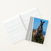 Kangaroo in Australien, Custom Silver Notizblock (Innenseite)