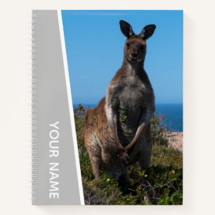 Kangaroo in Australien, Custom Silver Notizblock