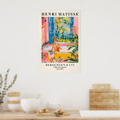 Kangaroo in bathtub art print, Dopamine art, Funny Poster (Küche)